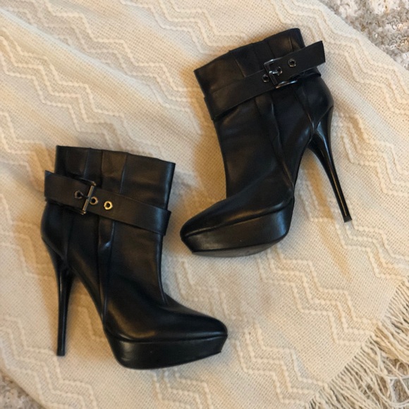 Aldo Leather Heeled Bootie - Picture 2 of 7